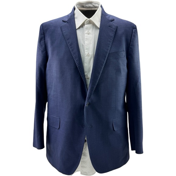 Brooks Brothers Explorer Blue Wool Blazer 2 Button Double Vent Men's Size 44R